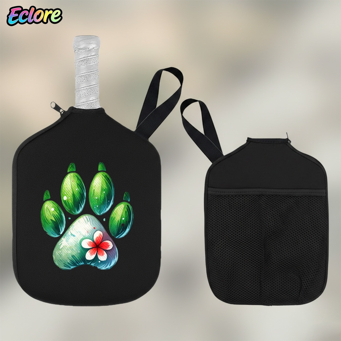 Pickleball Paddle - Penutup Raket Pickleball Motif Cakar Warna