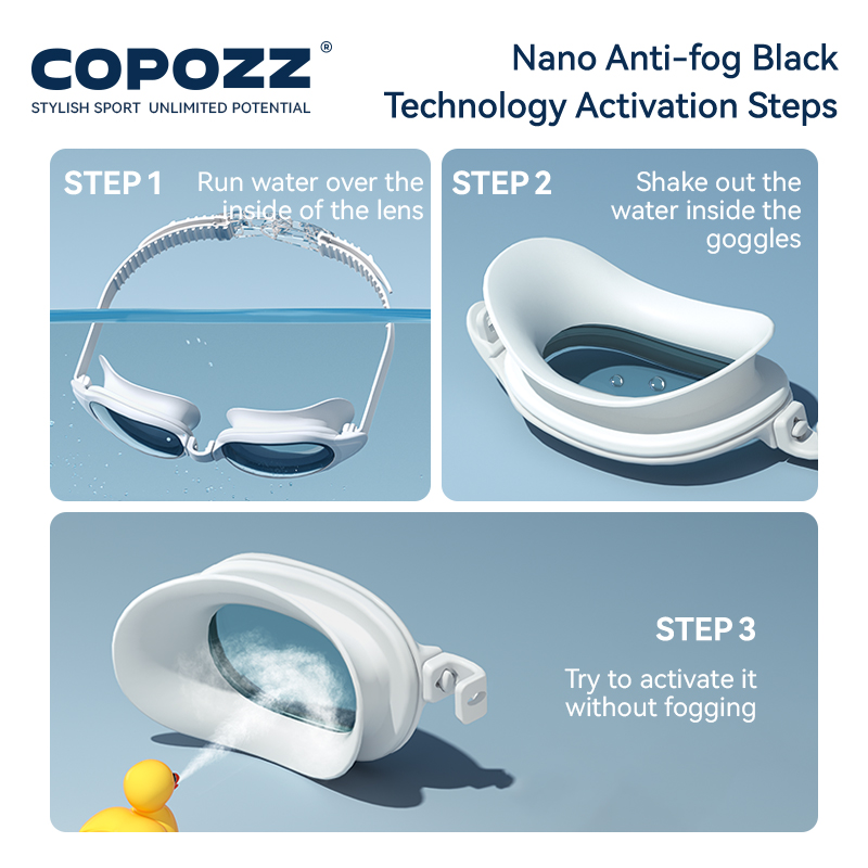 COPOZZ Kacamata Renang Miopia  - Swimming Goggles Anti Fog ulasan dan harga
