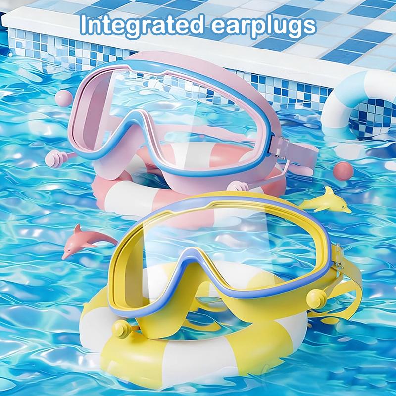 【F】1PC Kacamata Renang Bingkai - Swimming Goggles Anti Fog ulasan dan harga