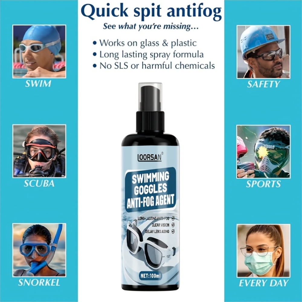 LOORSAN 100ML Semprotan Anti-K - Swimming Goggles Anti Fog ulasan dan harga